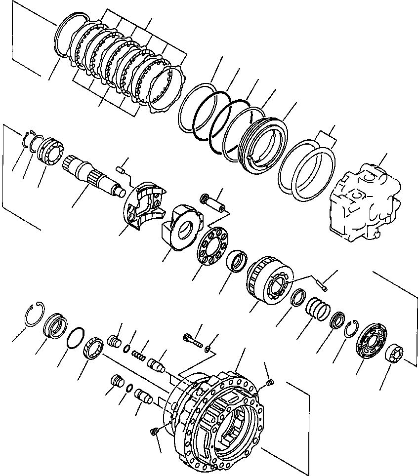 Excavators Komatsu / PC400LC-5 S/N A70501-UP(PC4005KE) / TRAVEL MOTOR MOTOR AND BRAKE(06-108 : 10AV6400.015)
