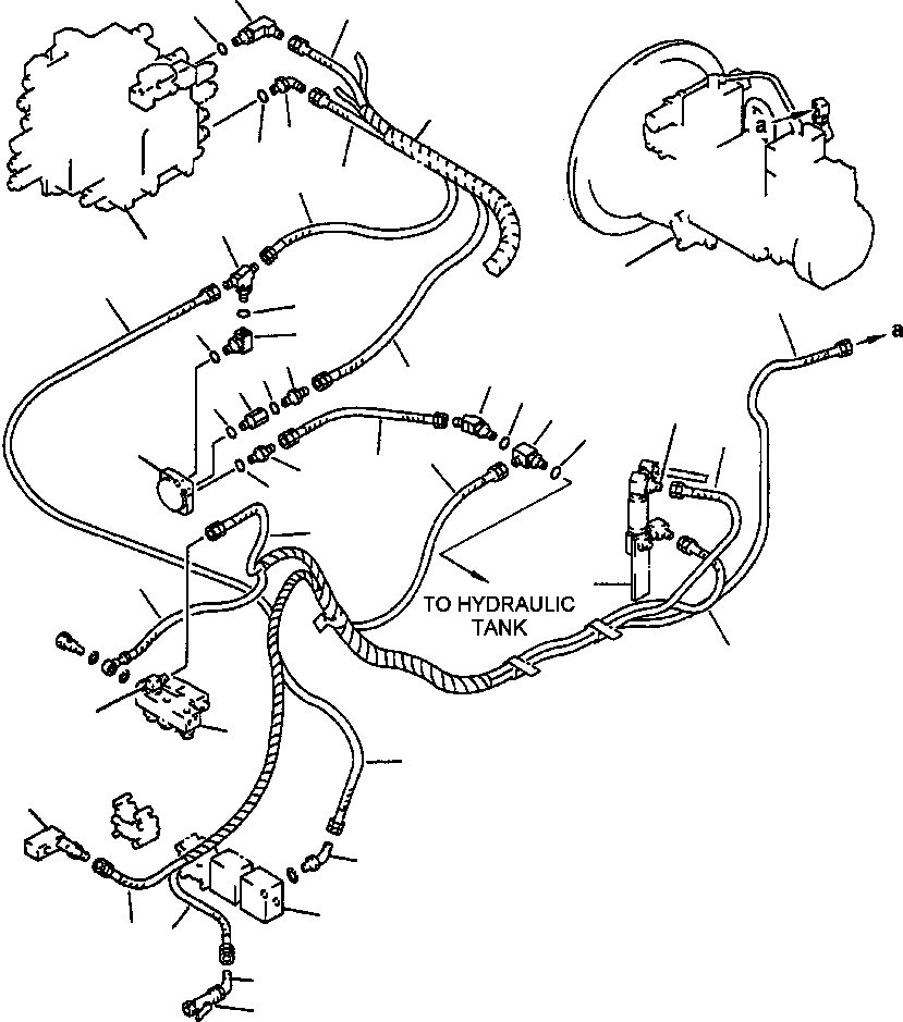 Excavators Komatsu / PC400LC-5 S/N A70501-UP(PC4005KE) / SOLENOID VALVE PIPING ARM FINISHING OPERATION MODE(06-142 : 10AH6400.006)