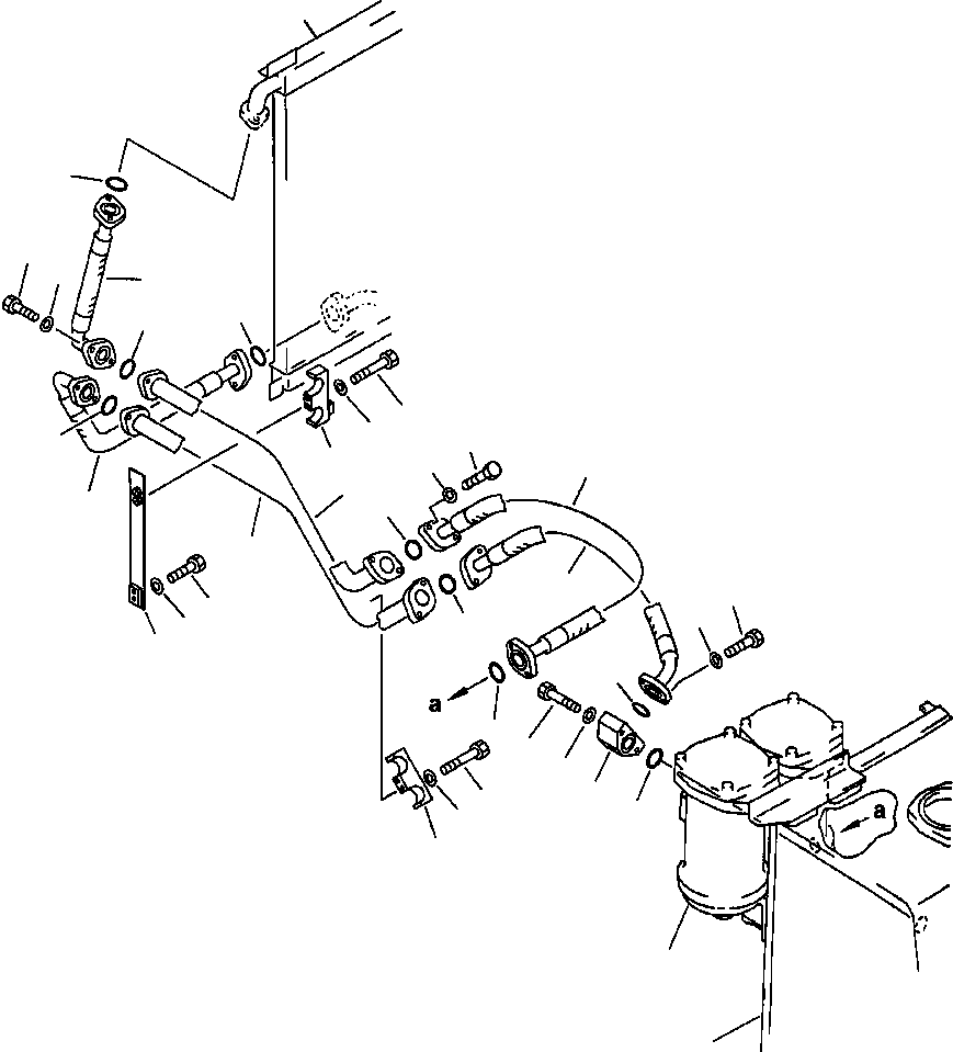 Excavators Komatsu / PC400LC-5 S/N A70501-UP(PC4005KE) / HYDRAULIC PIPING OIL COOLER(06-164 : 10ADP400.003)