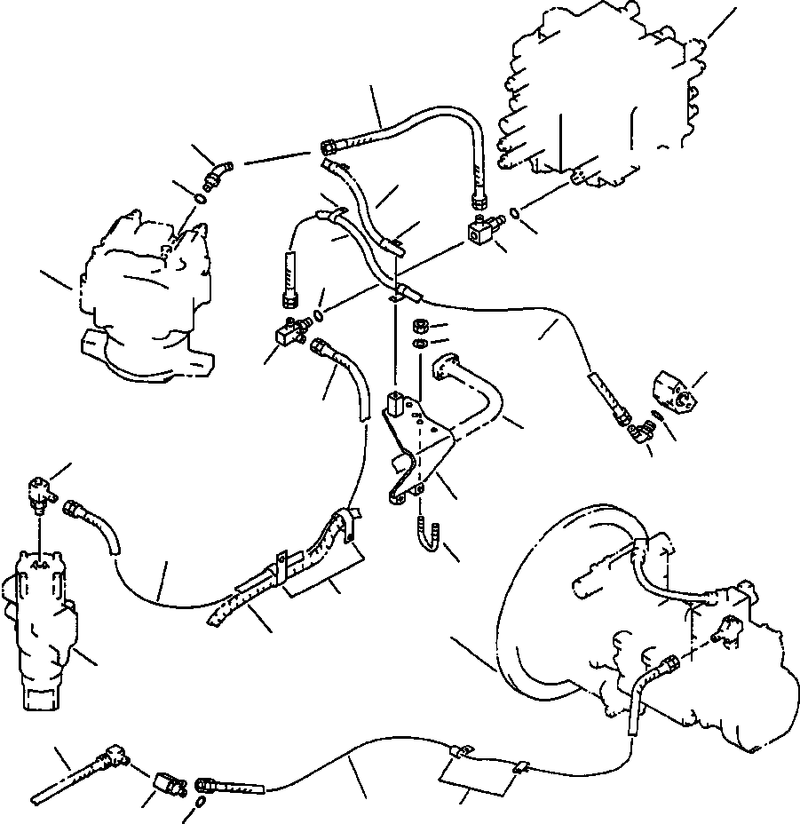 Excavators Komatsu / PC400LC-5 S/N A70501-UP(PC4005KE) / HYDRAULIC PIPING DRAIN LINE(06-166 : 10AD6400.006)