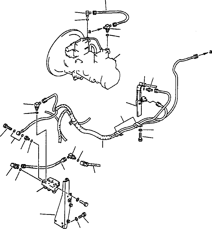 Excavators Komatsu / PC400LC-5 S/N A70501-UP(PC4005KE) / HYDRAULIC PIPING SOLENOID VALVE(06-168 : 10AD6300.007)