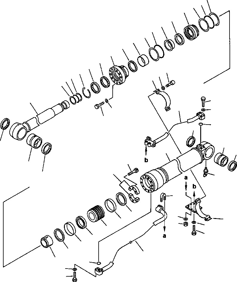 Excavators Komatsu / PC400LC-5 S/N A70501-UP(PC4005KE) / BOOM CYLINDER(07-012 : 10BR6400.001)