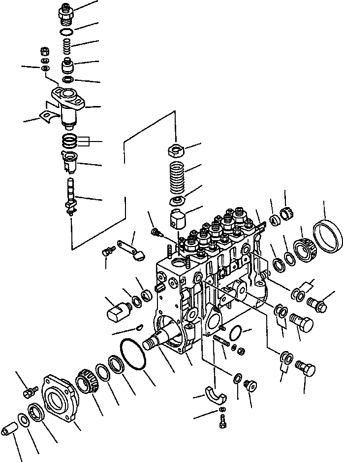 Excavators Komatsu / PC400LC-5 S/N A70501-UP(PC4005KE) / FUEL PUMP(E4-014 : E4AO6125.002)