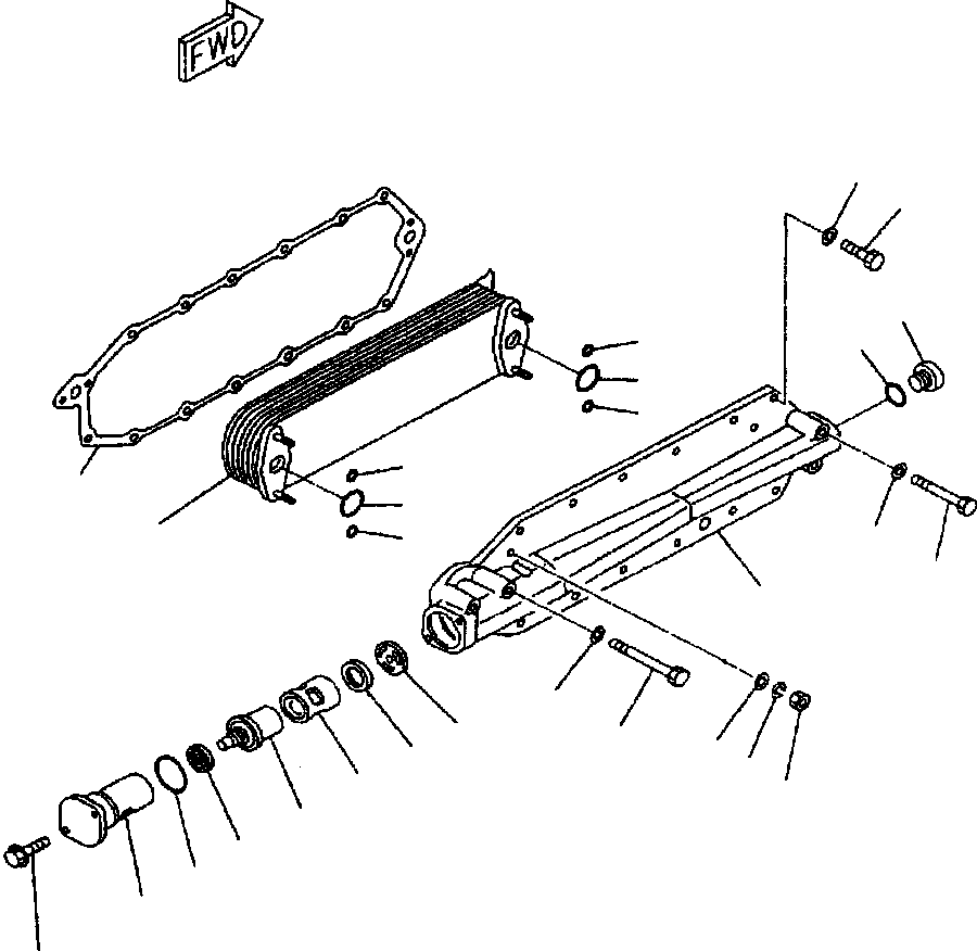 Excavators Komatsu / PC400LC-6LK/HD-6LK S/N A83001-A84000(PC4006MC) / OIL COOLER(A-060 : E3ALD125.001)