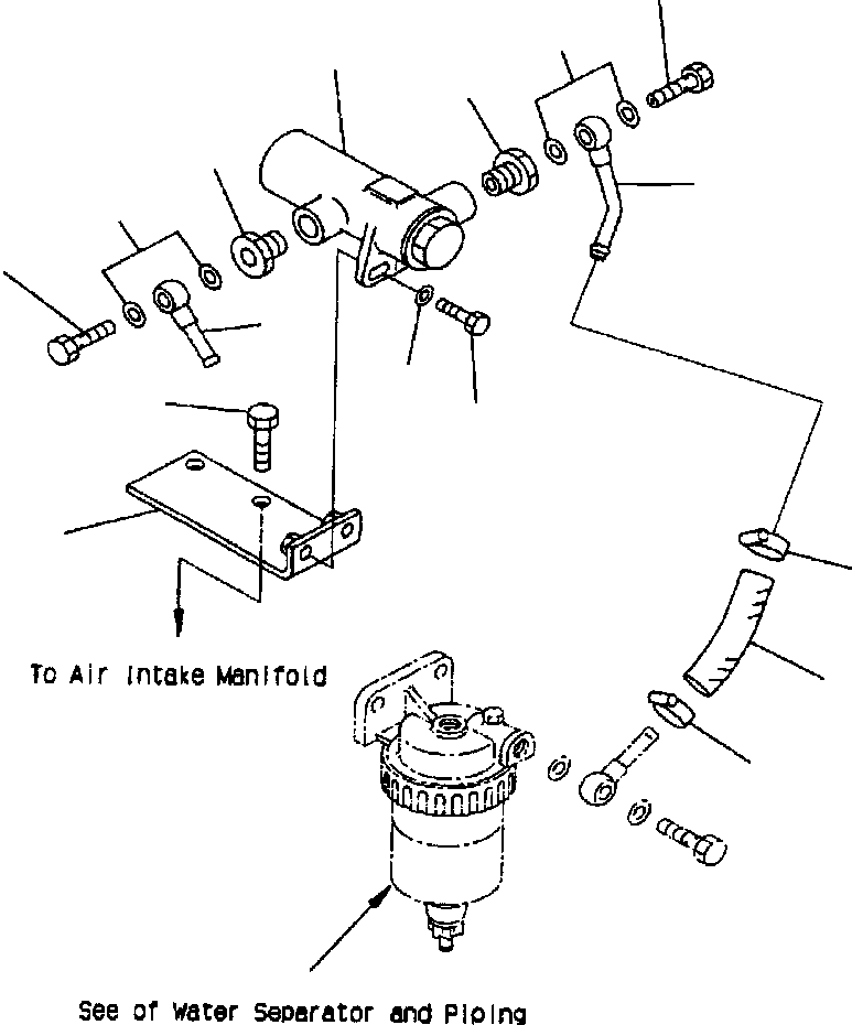 Excavators Komatsu / PC400LC-6LK/HD-6LK S/N A83001-A84000(PC4006MC) / FUEL PRE-FILTER(A-070 : E4AFD125.003)