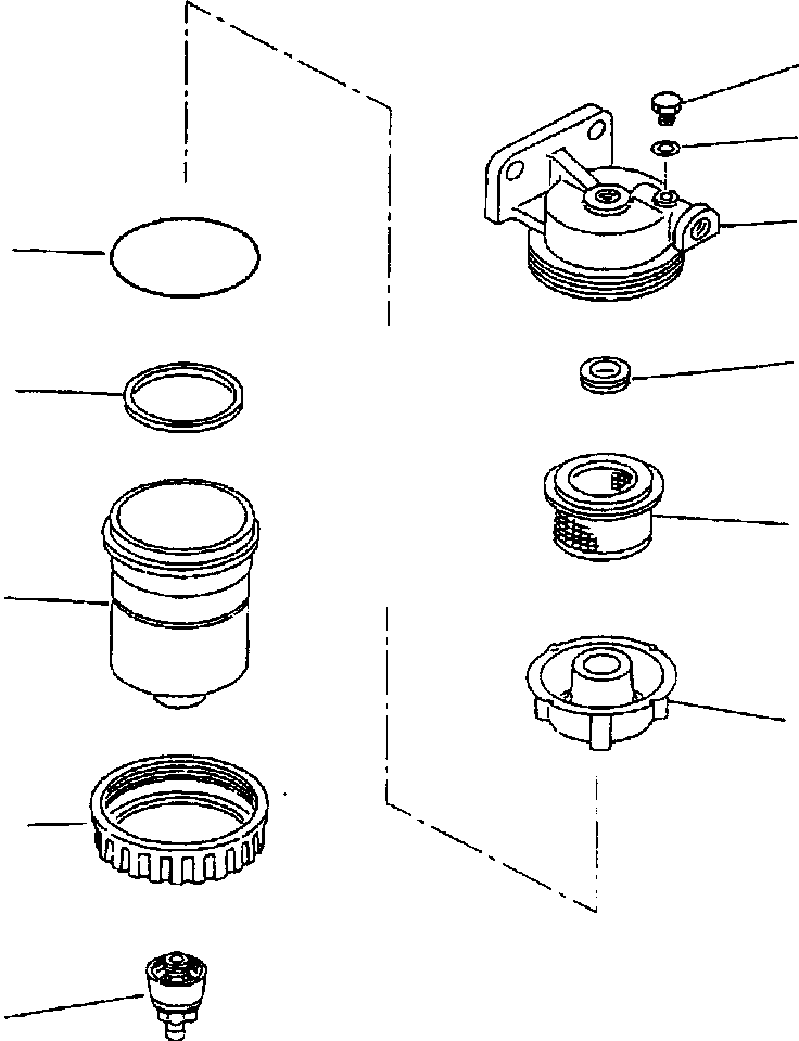 Excavators Komatsu / PC400LC-6LK/HD-6LK S/N A83001-A84000(PC4006MC) / FUEL-WATER SEPARATOR(A-072 : E4AID125.001)