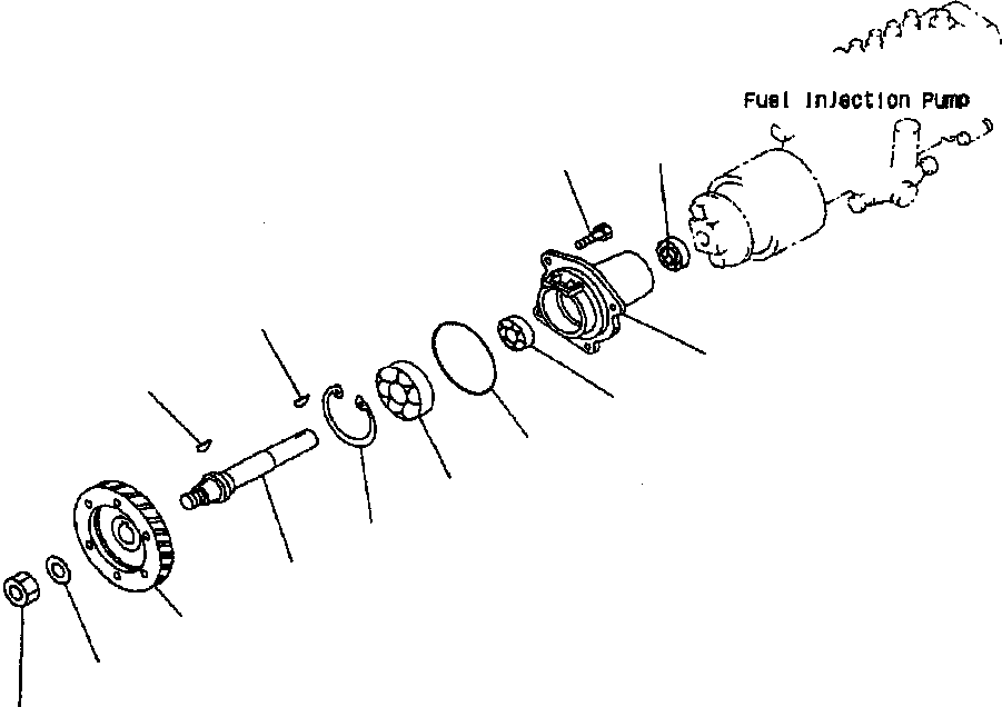 Excavators Komatsu / PC400LC-6LK/HD-6LK S/N A83001-A84000(PC4006MC) / FUEL PUMP DRIVE(A-080 : E4BRD125.001)