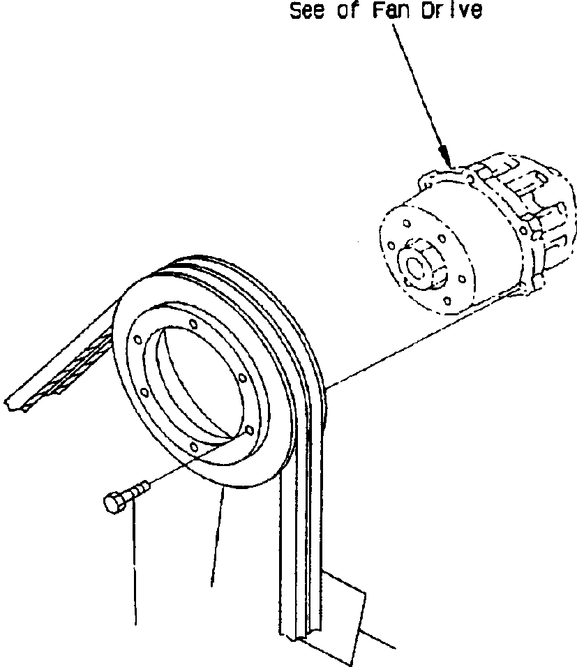 Excavators Komatsu / PC400LC-6LK/HD-6LK S/N A83001-A84000(PC4006MC) / FAN PULLEY 212MM DIAMETER(A-088 : E5ALD125.002)