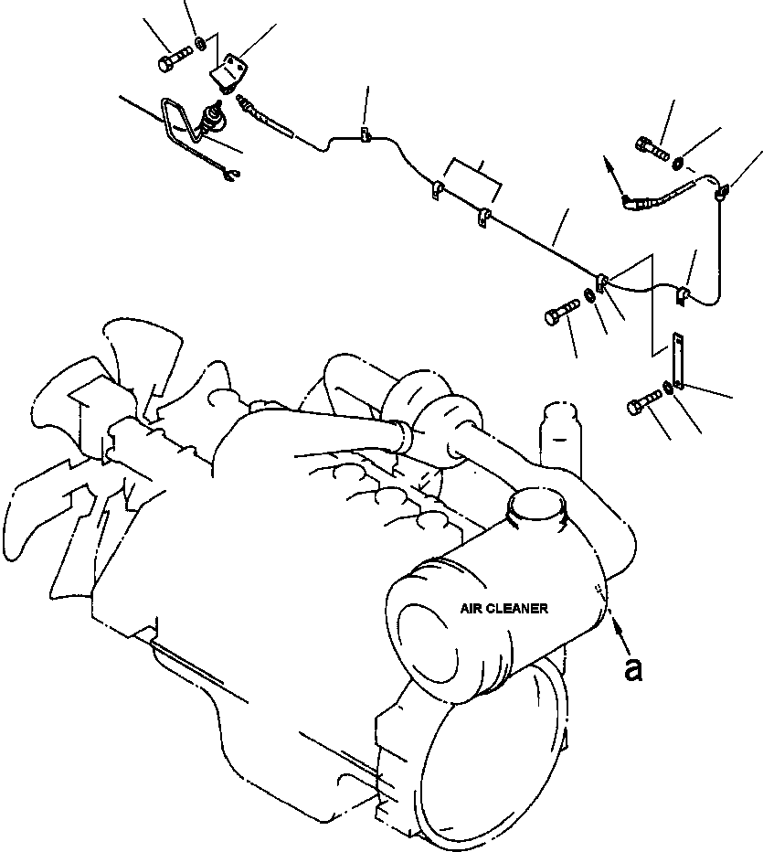 Excavators Komatsu / PC400LC-6LK/HD-6LK S/N A83001-A84000(PC4006MC) / FIG NO. B0200-01A0 AIR CLEANER CONNECTION(B-004 : B0200X40.003)