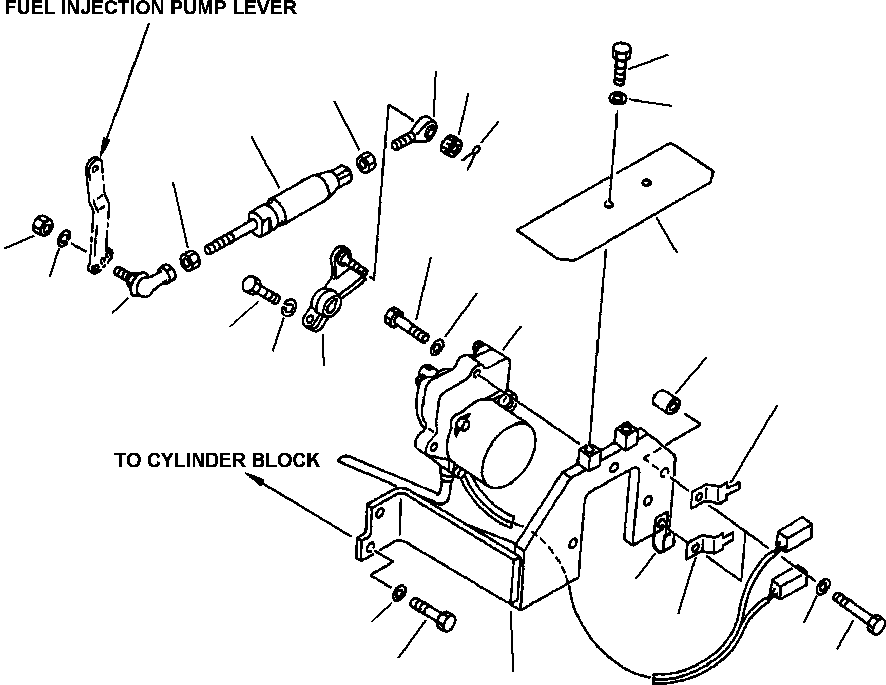Excavators Komatsu / PC400LC-6LK/HD-6LK S/N A83001-A84000(PC4006MC) / FIG NO. B0400-01A0 FUEL CONTROL ELECTRIC GOVERNOR(B-006 : B0400X40.002)