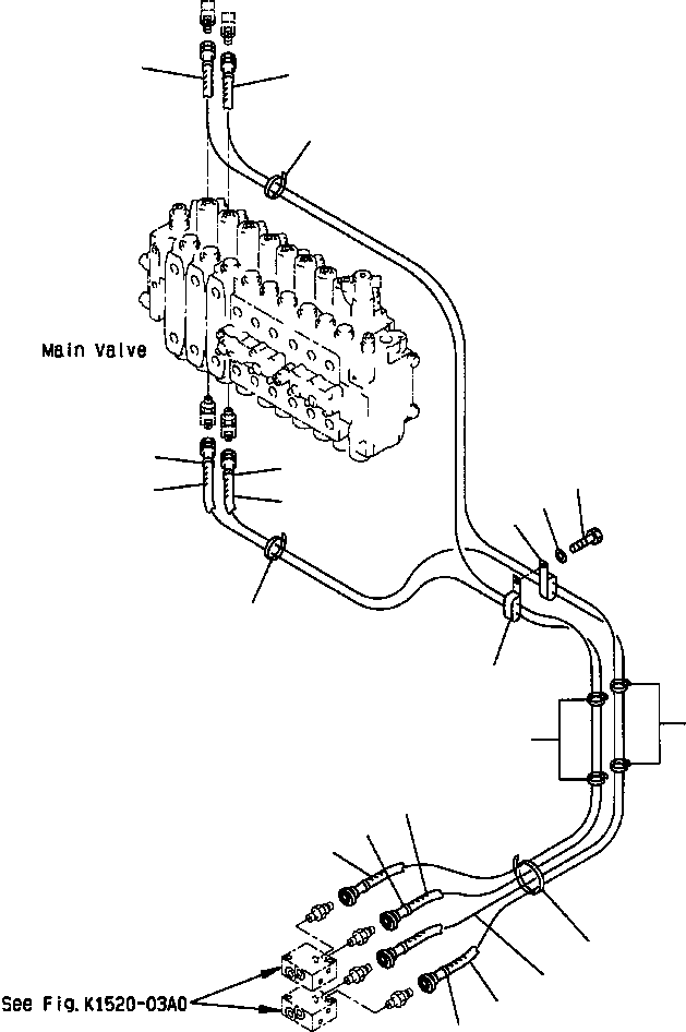 Excavators Komatsu / PC400LC-6LK/HD-6LK S/N A83001-A84000(PC4006MC) / FIG NO. H1840-02A2 PPC MAIN LINE ADDITIONAL PPC LINE, 2 ACTUATOR(H-108 : H1840X40.002)