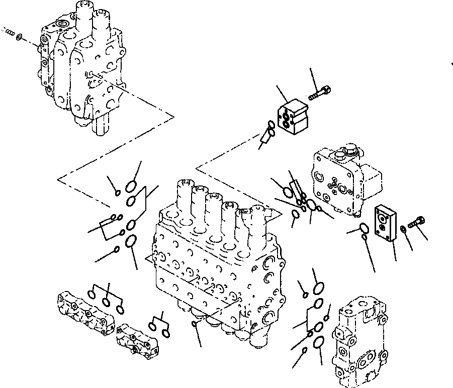 Excavators Komatsu / PC400LC-6LK/HD-6LK S/N A83001-A84000(PC4006MC) / FIG NO. H0120-52A0 MAIN VALVE (2/12)(H-114 : H0120X40.056)