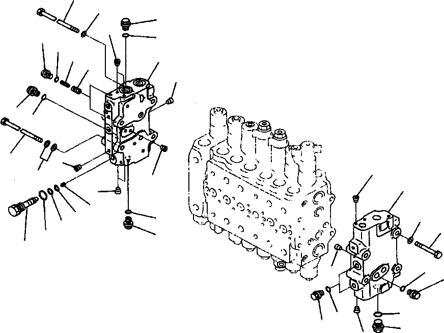 Excavators Komatsu / PC400LC-6LK/HD-6LK S/N A83001-A84000(PC4006MC) / FIG NO. H0120-54A0 MAIN VALVE (4/12)(H-120 : H0120X40.058)