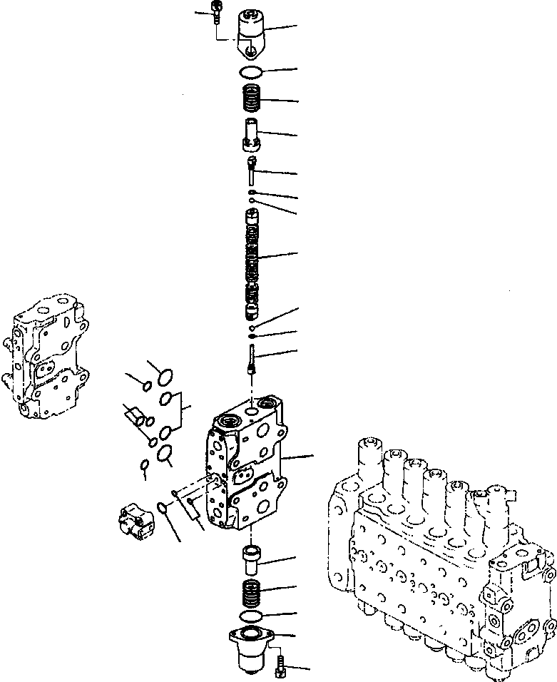 Excavators Komatsu / PC400LC-6LK/HD-6LK S/N A83001-A84000(PC4006MC) / FIG NO. H0120-75A0 MAIN VALVE 1 ACTUATOR (13/15)(H-170 : H0120X40.079)