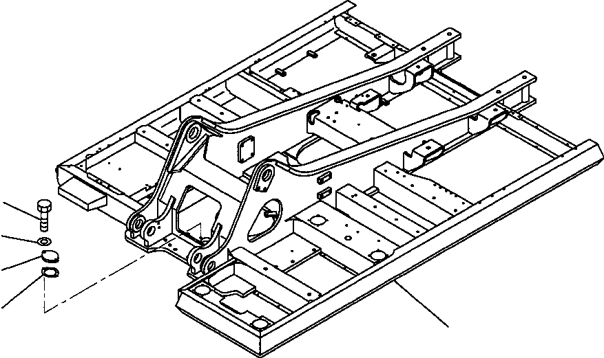 Excavators Komatsu / PC400LC-6LK/HD-6LK S/N A83001-A84000(PC4006MC) / FIG NO. J1110-01A5A REVOLVING FRAME WITH ATTACHMENT(J-010 : J1110X40.013)