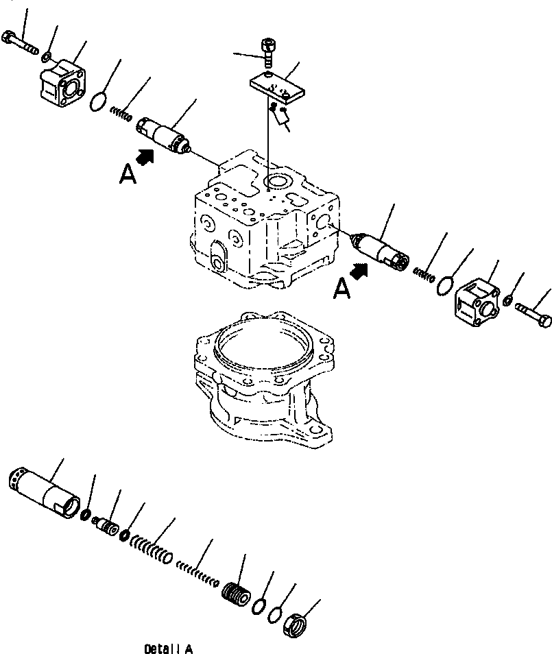 Excavators Komatsu / PC400LC-6LK/HD-6LK S/N A83001-A84000(PC4006MC) / FIG NO. N1220-52A0 SWING MOTOR MOTOR 2/2(N-014 : N1220X40.007)