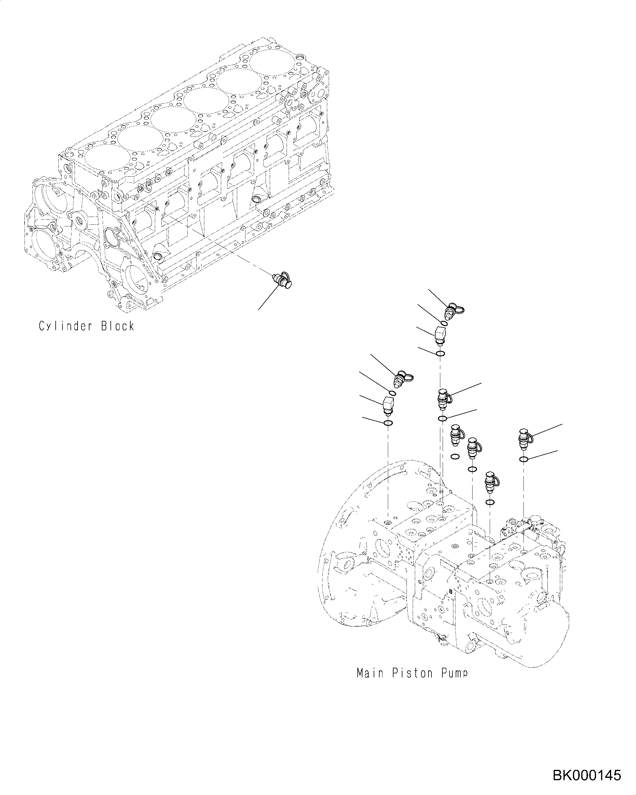 Komatsu parts book diagram for PC490LC-10 S/N 80001-UP: PREVENTIVE MAINTENANCE CLINIC PARTS