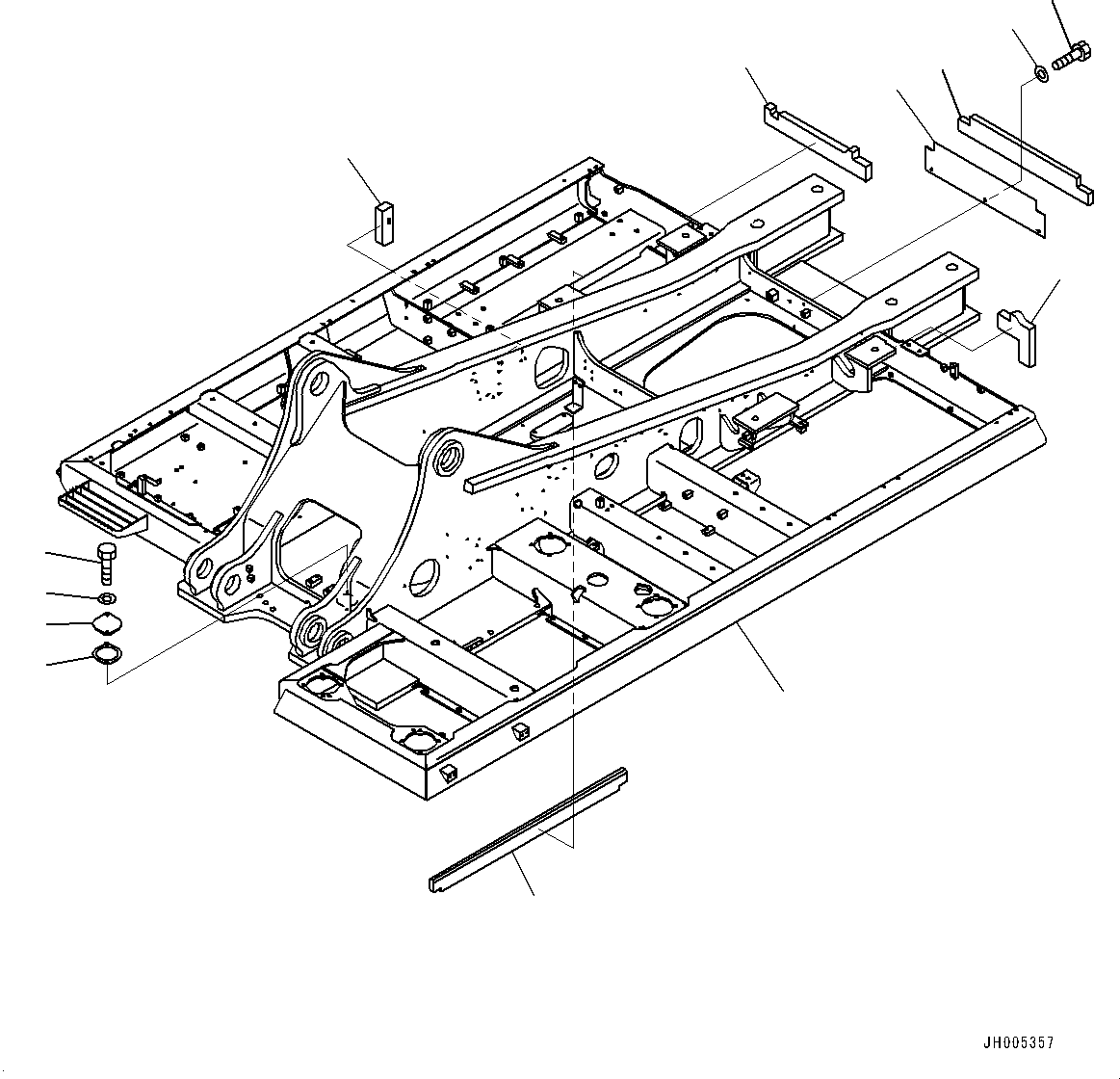 Komatsu parts book diagram for PC490LC-10 S/N K60001-UP: REVOLVING FRAME, (1/2)