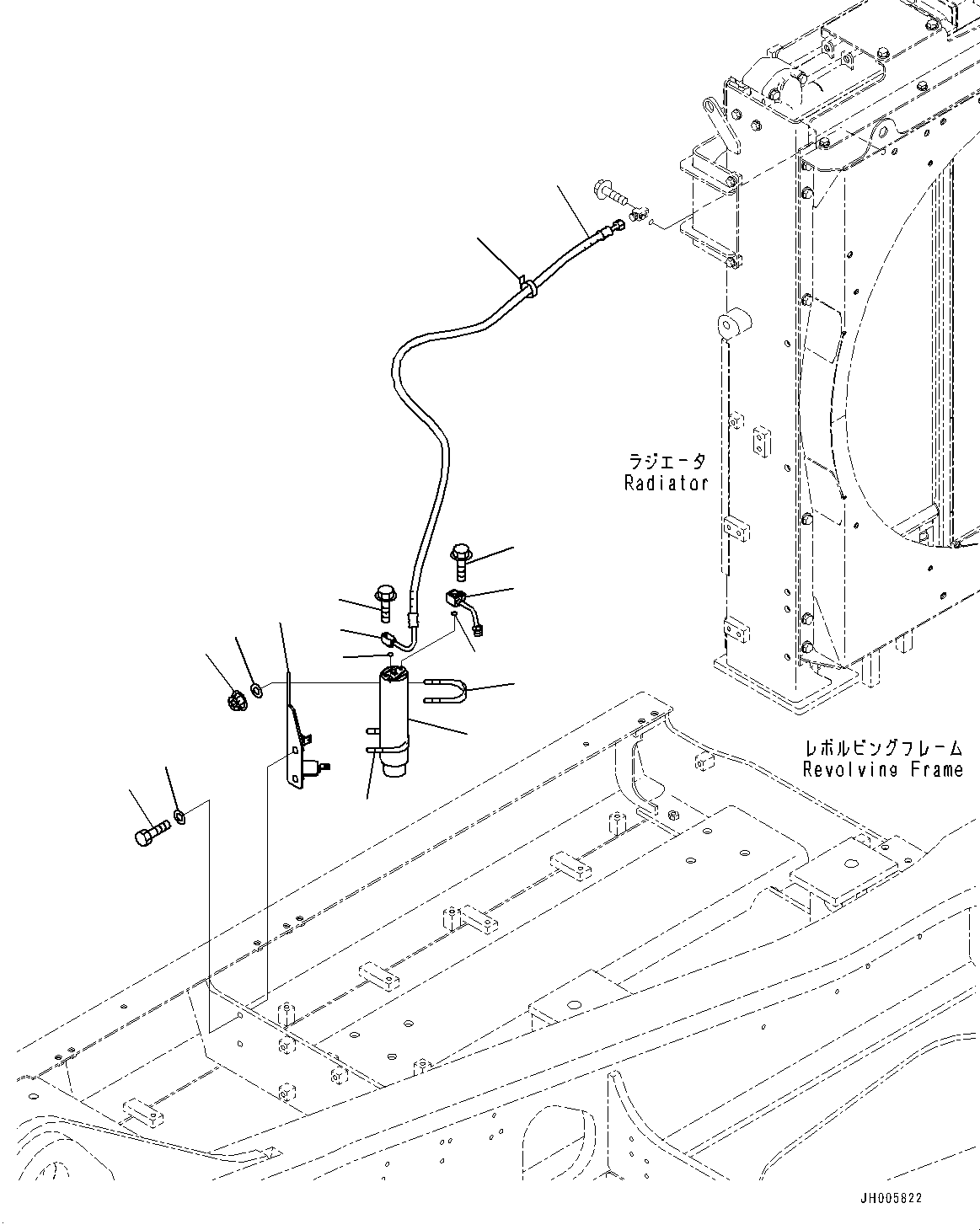 Komatsu parts book diagram for PC490LC-10 S/N K60001-UP: AIR CONDITIONER UNIT, RECEIVER TANK