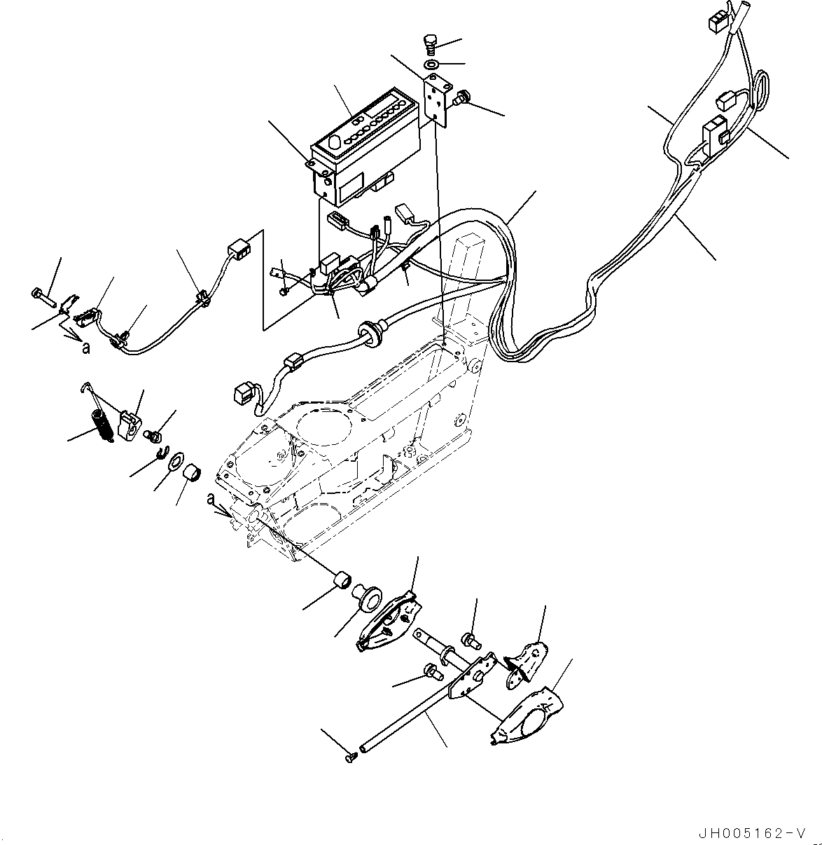 Komatsu parts book diagram for PC490LC-10 S/N K60001-UP: FLOOR FRAME GROUP, WITH ADDITIONAL ACTUATOR PIPING, ACCUMULATOR, FLOOR, PPC VALVE MOUNTING FOR WORK EQUIPMENT, LHS
