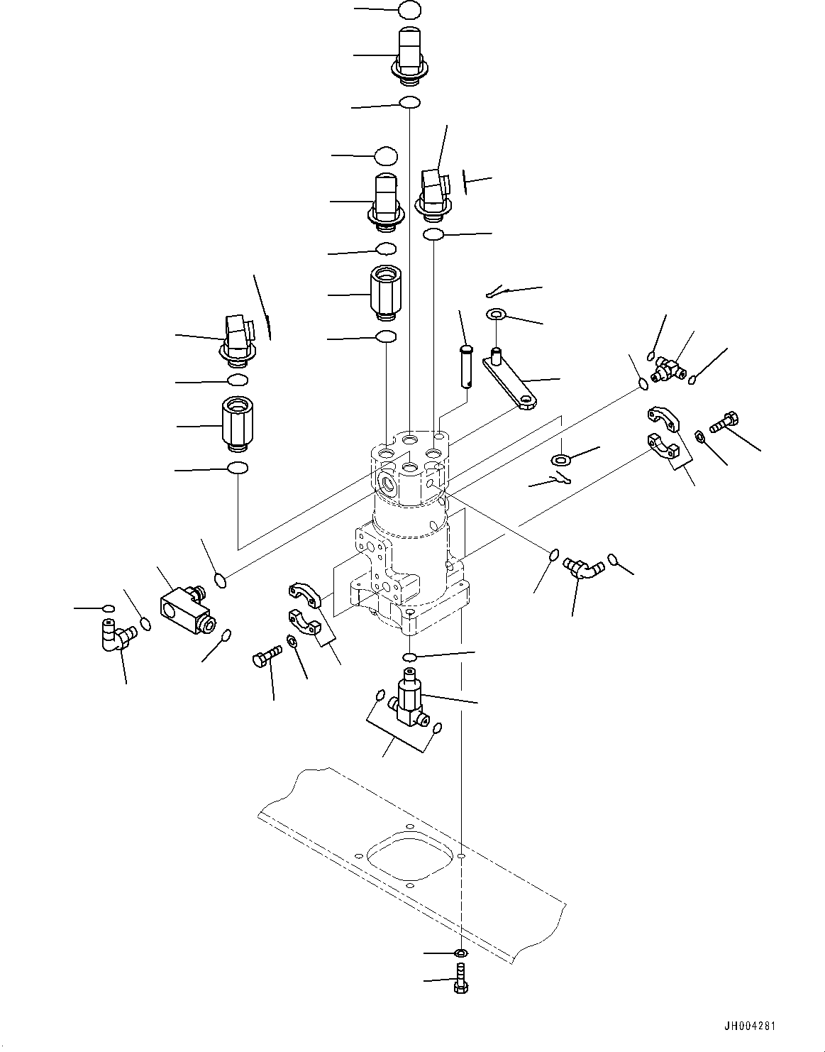 Komatsu parts book diagram for PC490LC-10 S/N K60001-UP: SWIVEL JOINT, RELATED PARTS