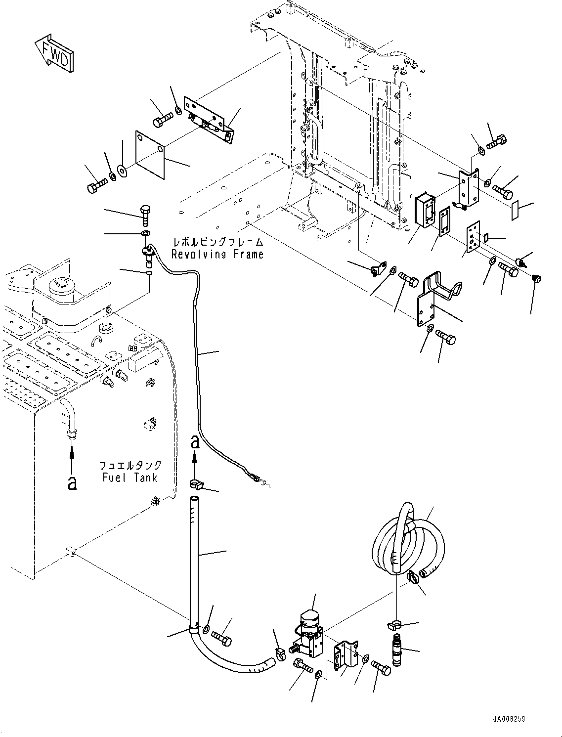 Komatsu parts book diagram for PC490LC-10 S/N K60001-UP: FUEL SELF CHARGE PUMP