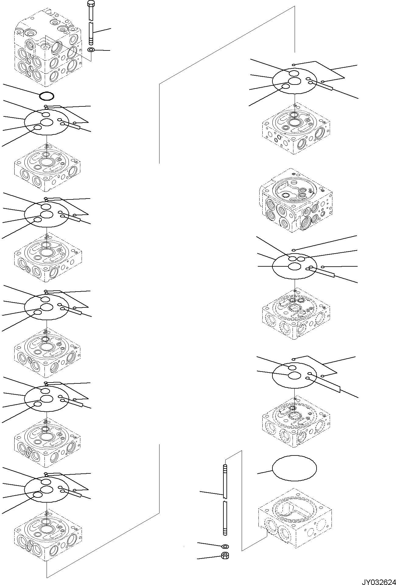 Excavators Komatsu / PC55MR-5E0 S/N F40001 AND UP(PC55MR5E) / CONTROL VALVE, 10-VALVE (2/26)(H0120-002002 : H0120-002002)