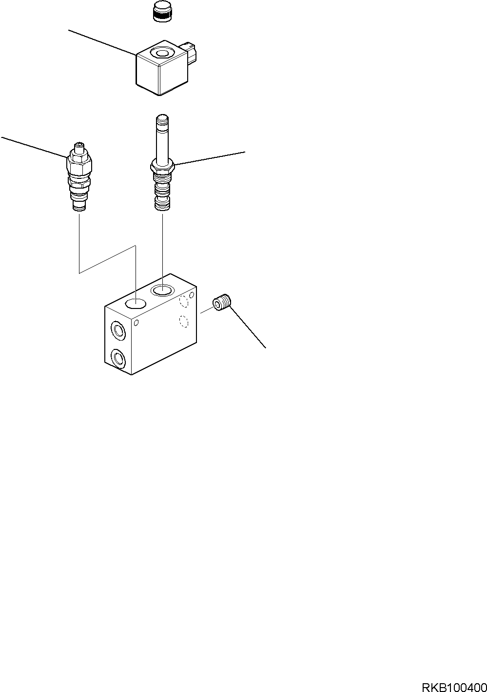 Excavators Komatsu / PC55MR-5E0 S/N F40001 AND UP(PC55MR5E) / QUICK HITCH VALVE, INNER PARTS(H0129-003003 : H0129-003003)