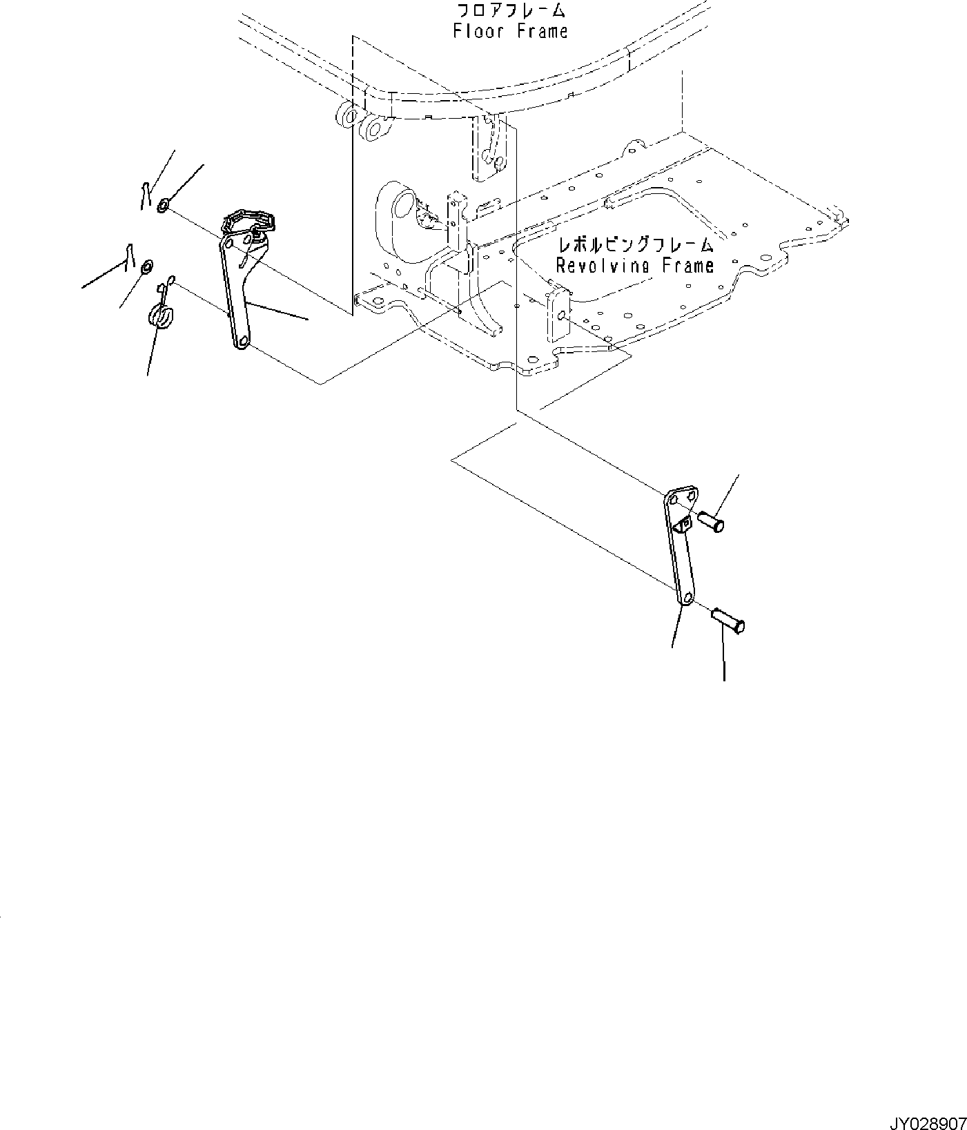 Excavators Komatsu / PC55MR-5E0 S/N F40001 AND UP(PC55MR5E) / FLOOR MOUNTING, BRACKET(K1120-002002 : K1120-002002)