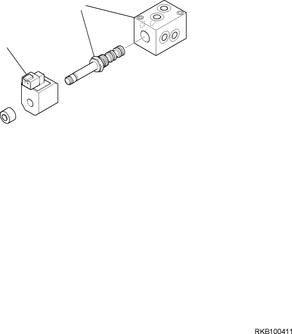 Excavators Komatsu / PC58MR-5E0 S/N F60001 AND UP(PC58MR5E) / QUICK HITCH VALVE, 3-ATTACHMENT VALVE, INNER PARTS(H0129-002005 : H0129-002005)