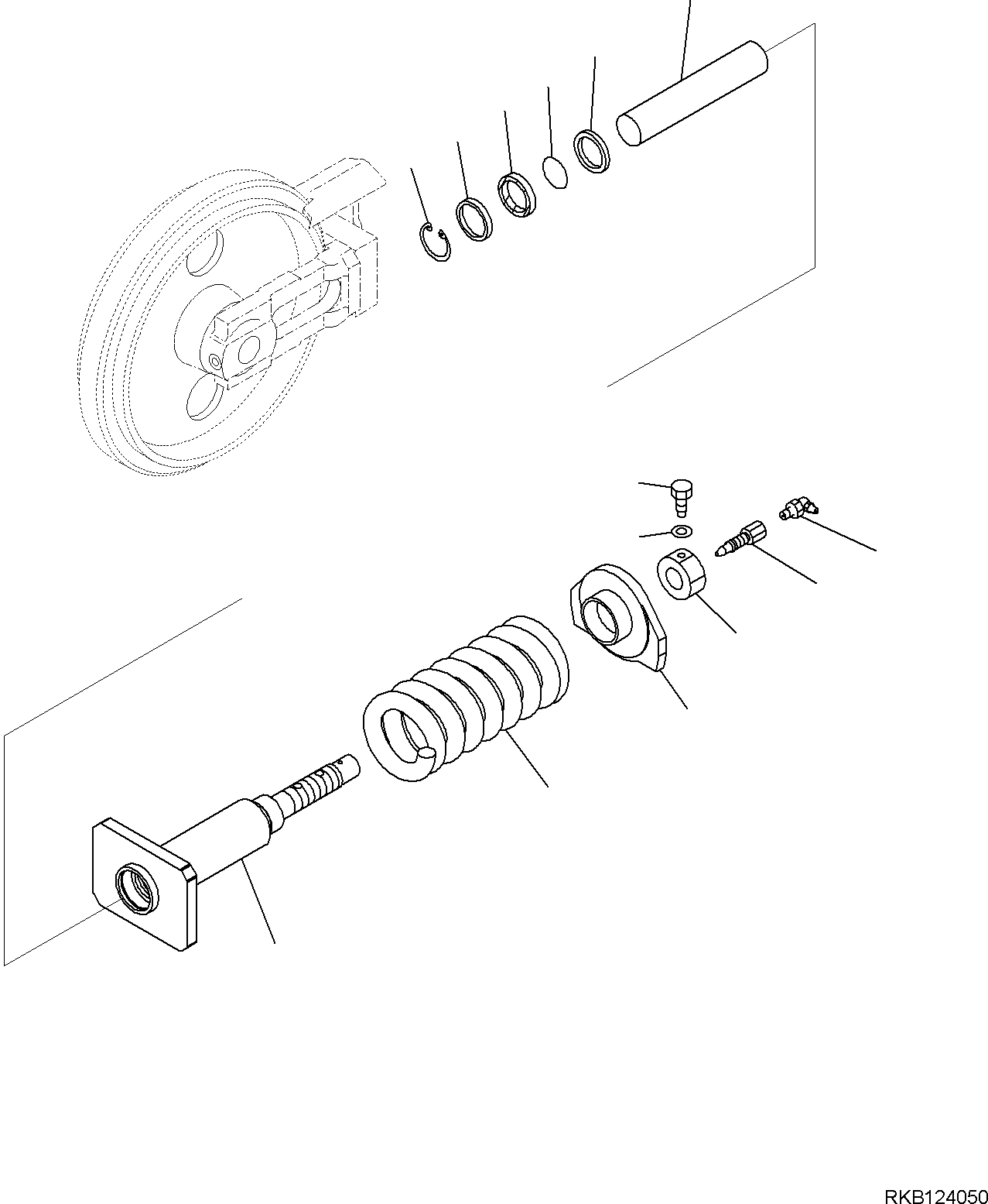 Excavators Komatsu / PC58MR-5E0 S/N F60001 AND UP(PC58MR5E) / TRACK SHOE ASSEMBLY, IDLER CUSHION(R0500-001001 : R0500-001001)