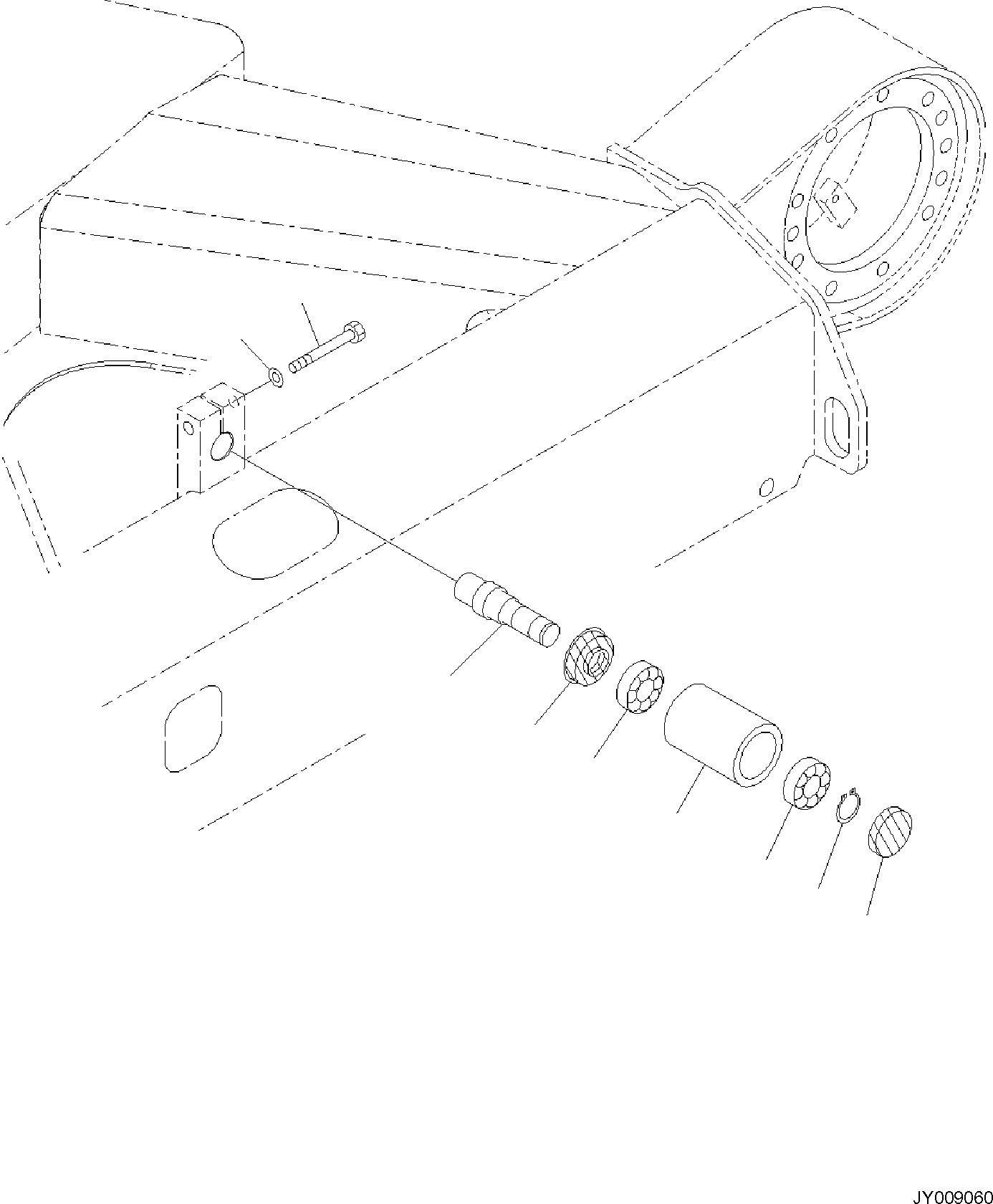 Excavators Komatsu / PC58MR-5E0 S/N F60001 AND UP(PC58MR5E) / TRACK FRAME, CARRIER ROLLER(R1100-002013 : R1100-002013)