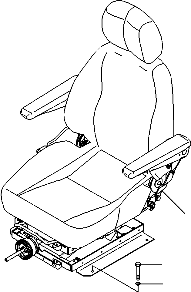 Excavators Komatsu / PC88MR-8 S/N A90001-UP(PC88MR8) / K0110-001001 OPERATOR SEAT SUSPENSION TYPE(K-001 : K0110-001001)