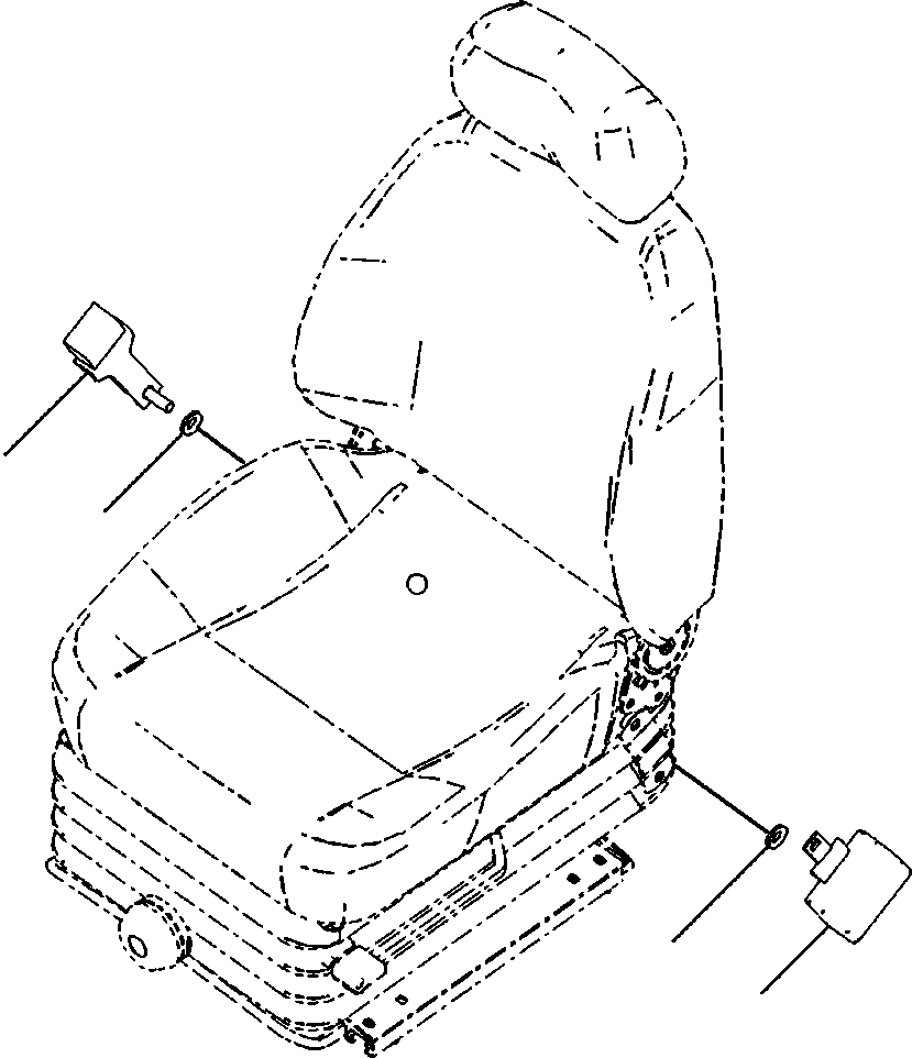 Excavators Komatsu / PC88MR-8 S/N A90001-UP(PC88MR8) / K0160-002001 SEAT BELT 50 MM (2 INCH) WIDE(K-007 : K0160-002001)