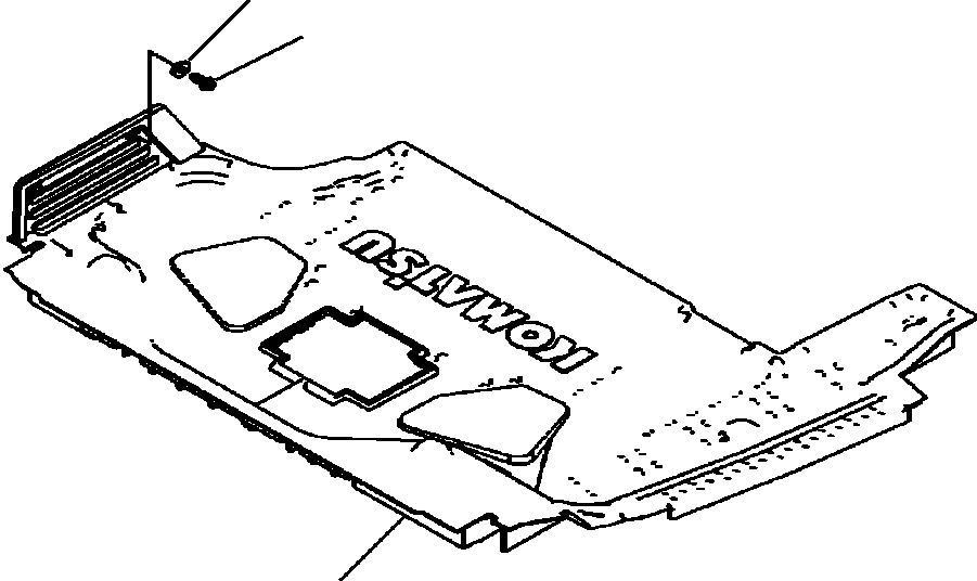 Excavators Komatsu / PC88MR-8 S/N A90001-UP(PC88MR8) / K0310-001001 FLOOR MAT(K-057 : K0310-001001)