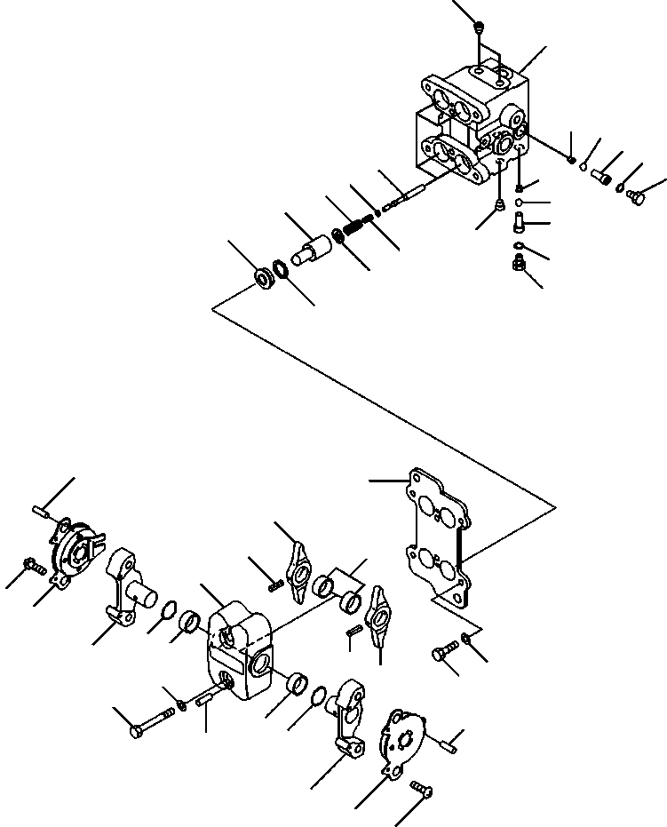 Excavators Komatsu / PC88MR-8 S/N A90001-UP(PC88MR8) / K1110-017002 HYDRAULIC SYSTEM PPC VALVE FOR TRAVEL(K-081 : K1110-017002)