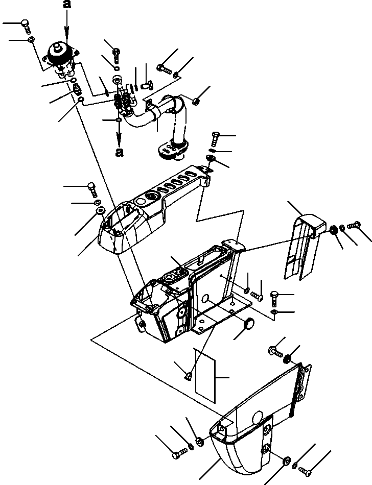 Excavators Komatsu / PC88MR-8 S/N A90001-UP(PC88MR8) / K1110-017016 FLOOR FRAME R.H. CONSOLE BOX(K-103 : K1110-017016)