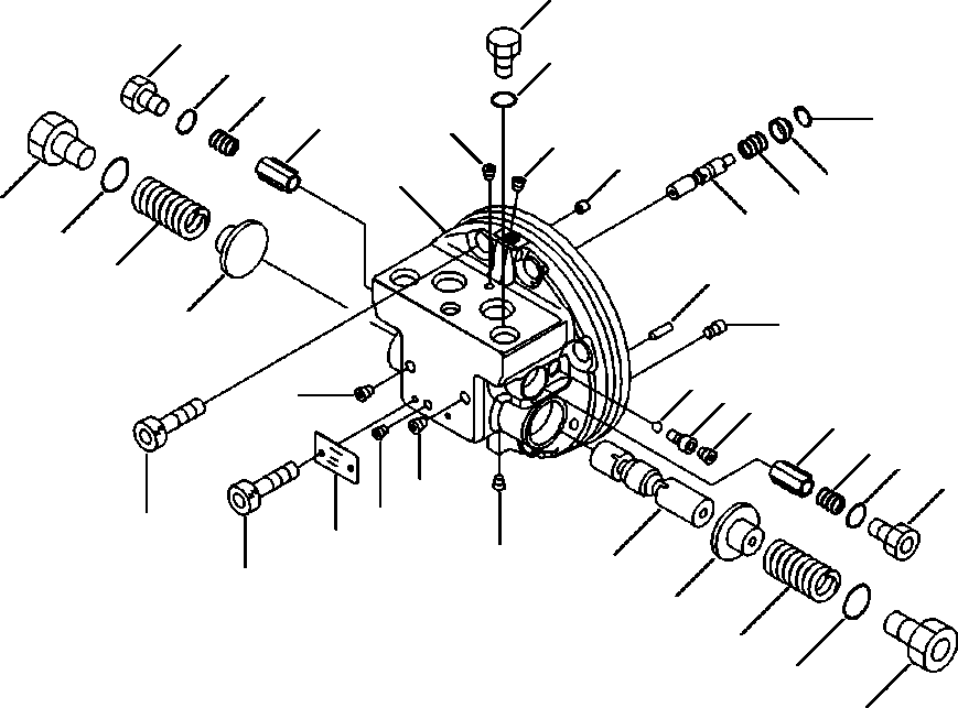 Excavators Komatsu / PC88MR-8 S/N A90001-UP(PC88MR8) / P1210-001004 TRAVEL MOTOR CONTROL VALVE ASSEMBLY(P-013 : P1210-001004)