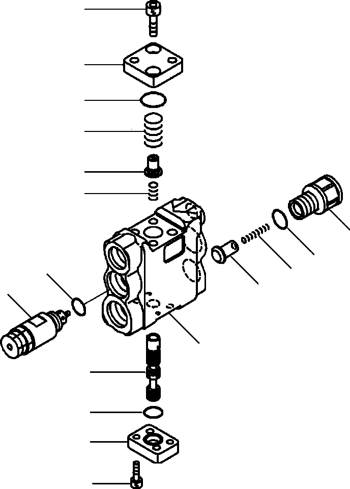 Excavators Komatsu / PC88MR-8 S/N A90001-UP(PC88MR8) / T1140-002002 ARM HOLDING VALVE(T-051 : T1140-002002)