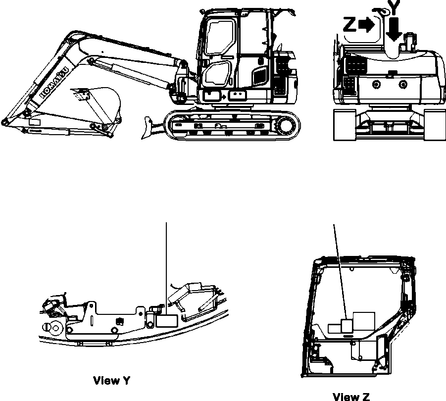 Excavators Komatsu / PC88MR-8 S/N A90001-UP(PC88MR8) / U0200-004001 LIFTING CAPACITY CHART MACHINE WITH ADDITIONAL COUNTERWEIGHT(U-011 : U0200-004001)