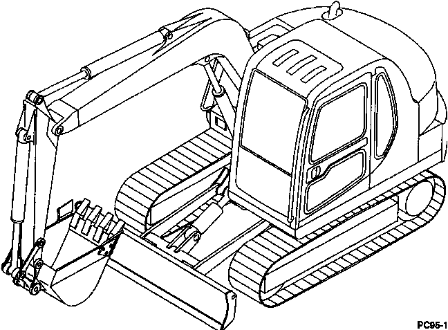 Excavators Komatsu / PC95-1 S/N R00007-R05144(PC95_1_1)