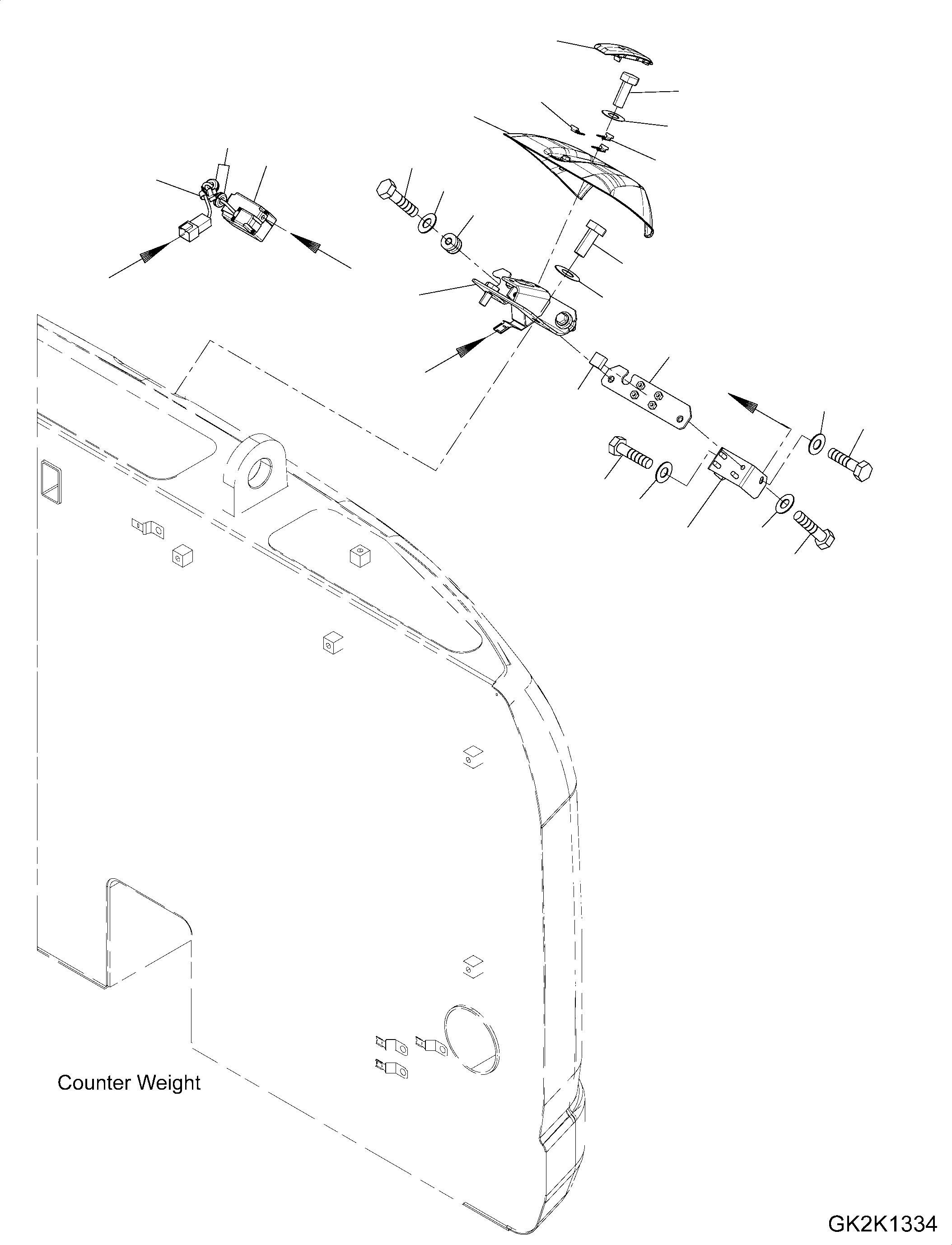 Excavators Komatsu / PW148-11 S/N H55051-UP(PW00006H) / Camera, Komvision, Rear View Camera(E027001 : E0450-001001)