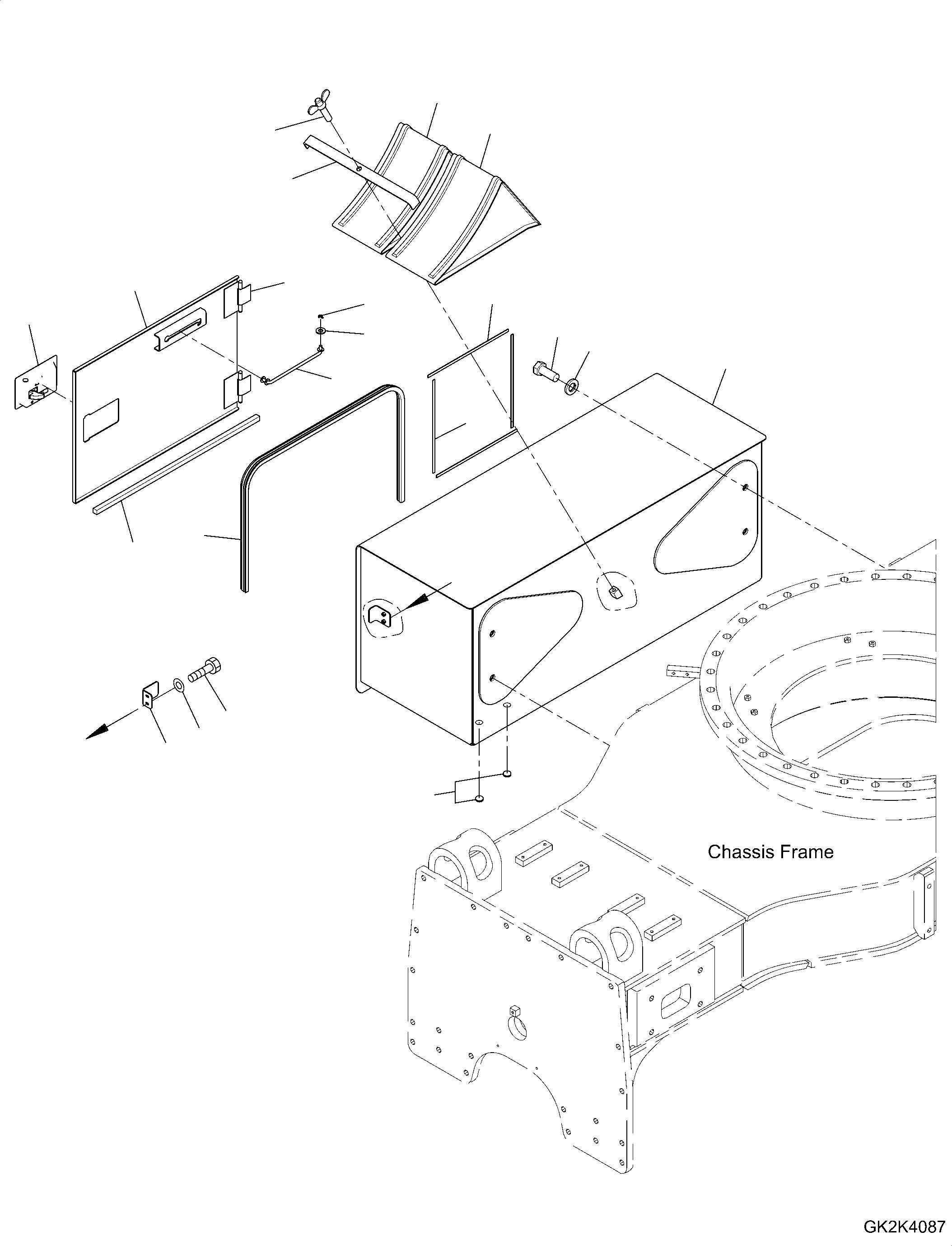 Excavators Komatsu / PW148-11 S/N H55051-UP(PW00006H) / Tool Box, Twin, R.H. Tool Box, Step (1/2)(S021001 : S1140-002001)