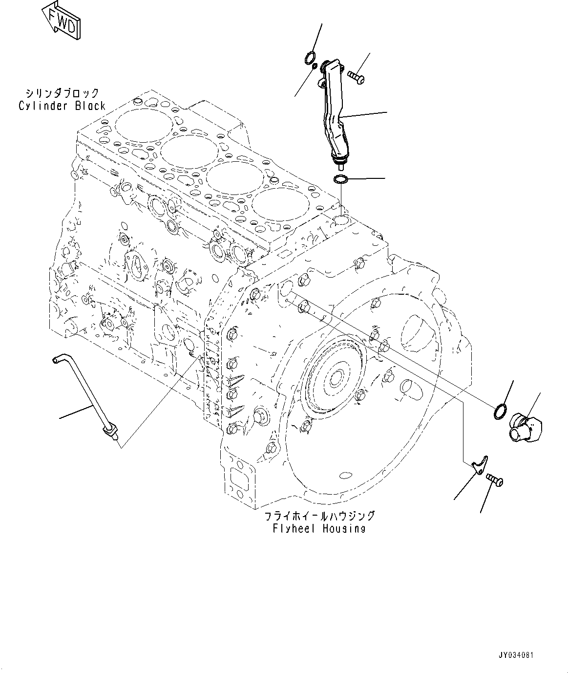 Engines Komatsu / SAA4D107E-3A S/N 22296044-UP (For PW160-11)(PW00007H) / Breather Related Parts(B012001 : ABR00-001001)