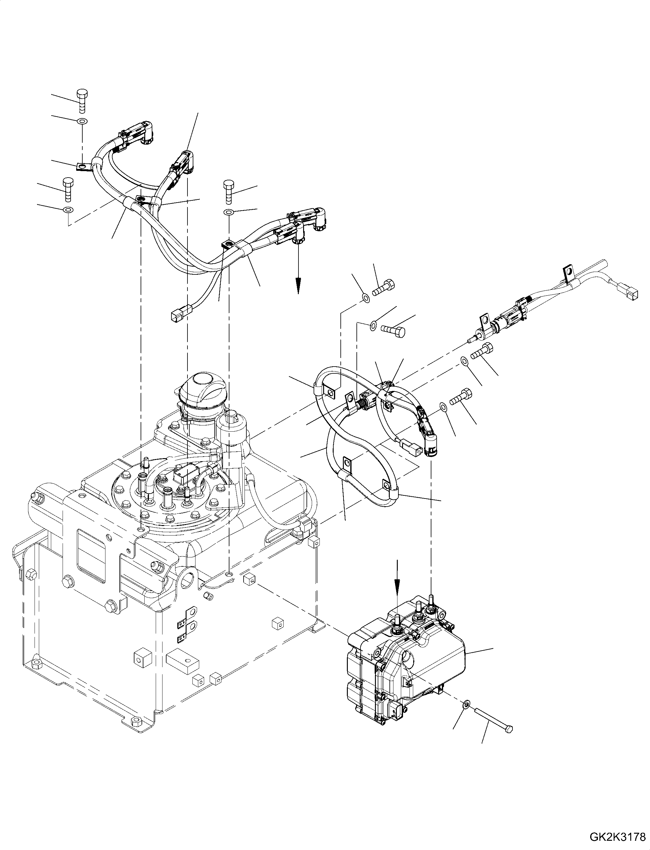Excavators Komatsu / PW160-11 S/N H65051-UP(PW00008H) / Def Tank, Supply Module Mounting(D005002 : D0500-001002)