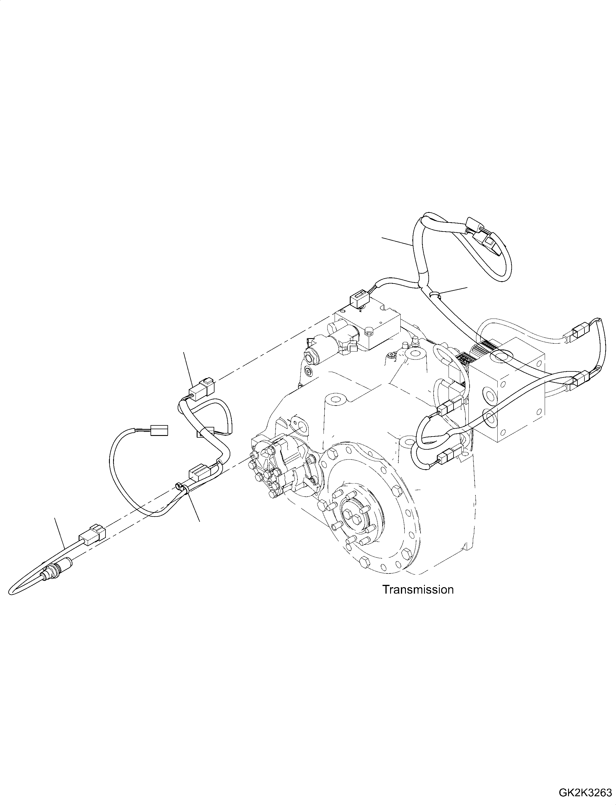 Excavators Komatsu / PW160-11 S/N H65051-UP(PW00008H) / Lower Wiring Harness, Speed Sensor(E003001 : E0201-001001)