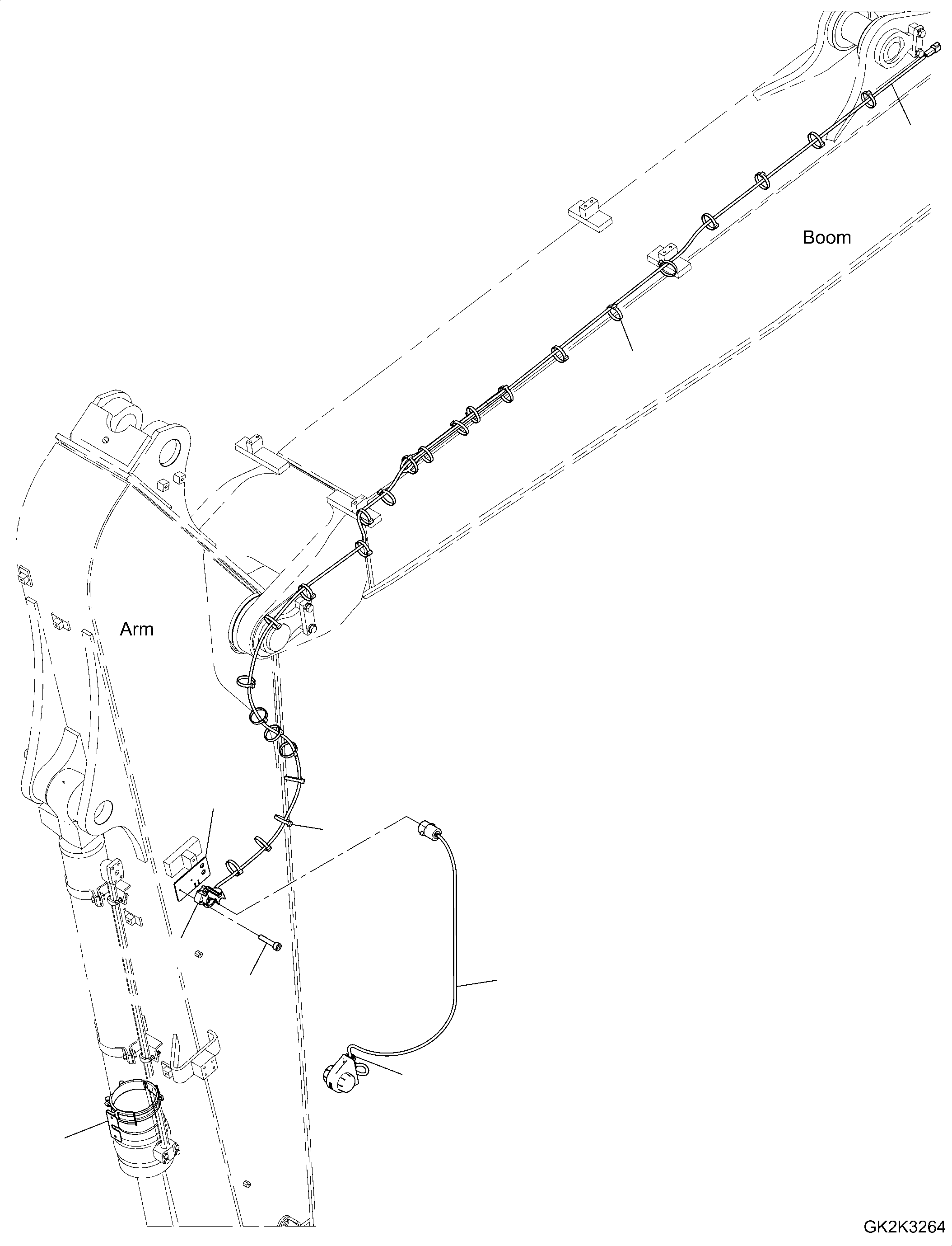 Excavators Komatsu / PW160-11 S/N H65051-UP(PW00008H) / Arm Marker Light(E006001 : E0305-001001)