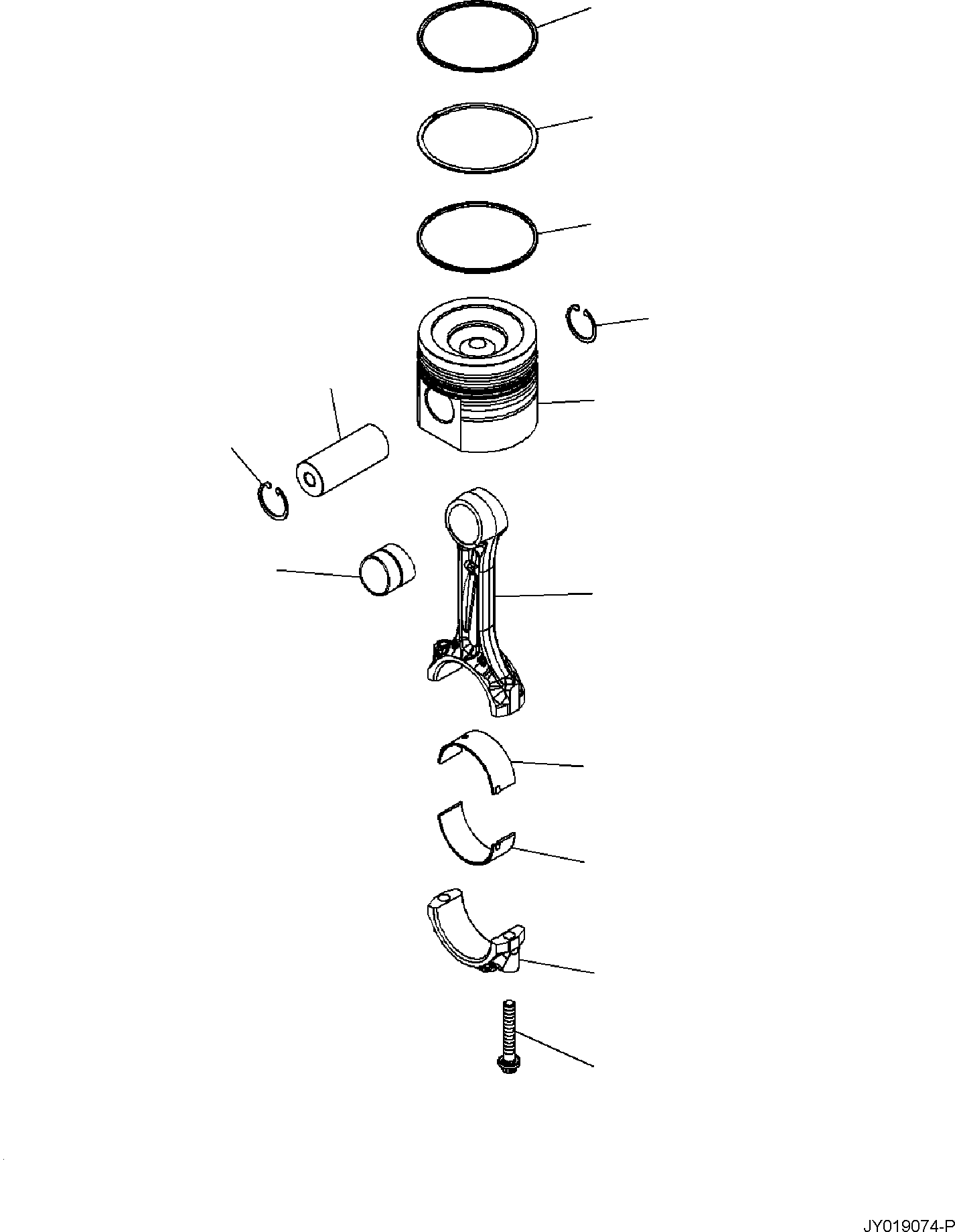 Komatsu parts book diagram for SAA4D95LE-7A S/N 801699-UP FOR PW118MR-11: ENGINE ACCESSORIES AND OTHERS, PARTS PERFORMANCE, PISTON
