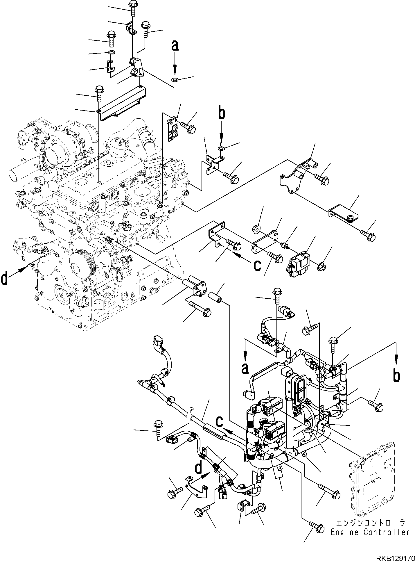 Komatsu parts book diagram for SAA4D95LE-7A S/N 801699-UP FOR PW118MR-11: ENGINE ELECTRICAL SYSTEM, WIRING HARNESS, (1/2)