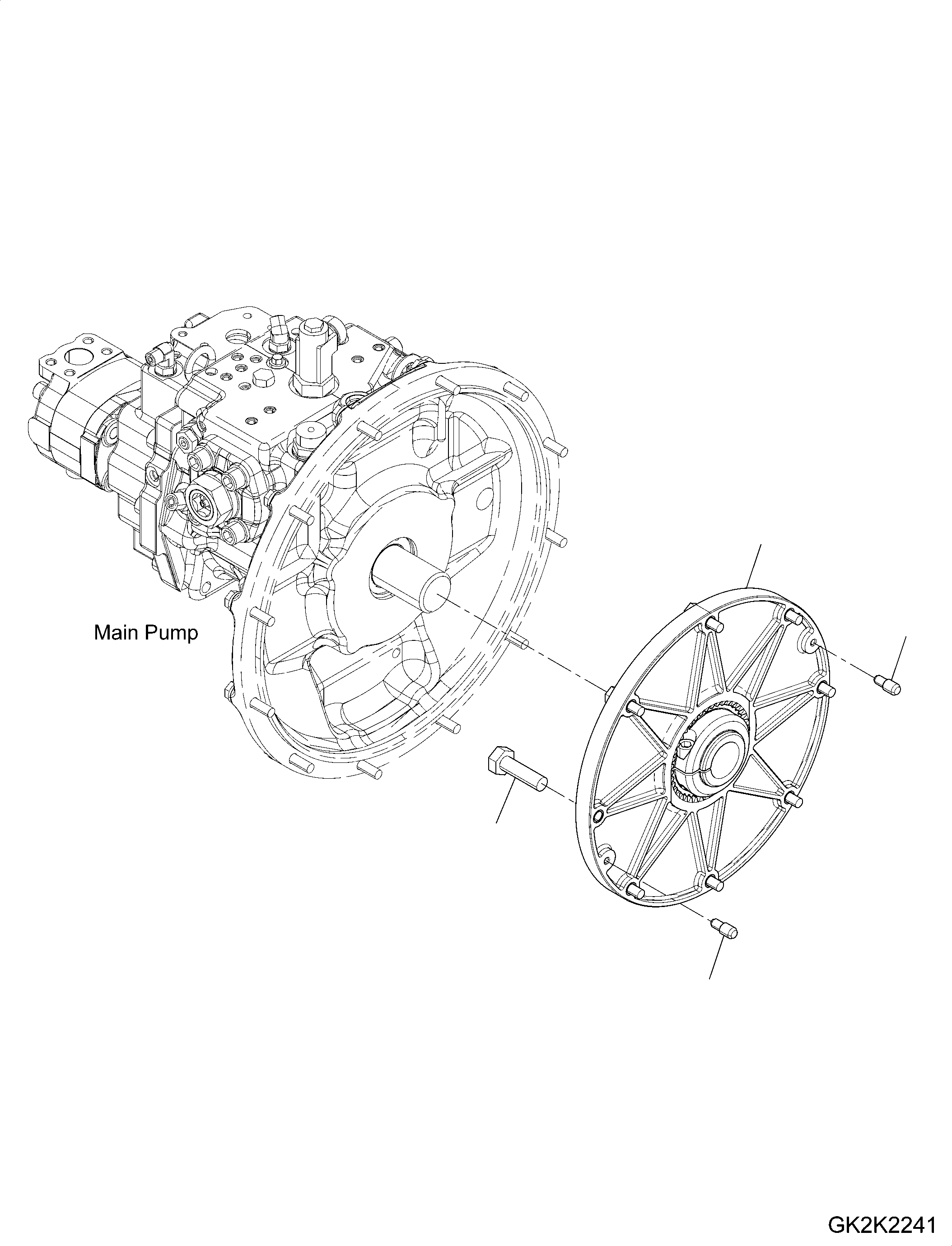 Excavators Komatsu / PW148-10 S/N H52051-UP(PW14810H) / Power Takeoff(B004001 : B0600-001001)